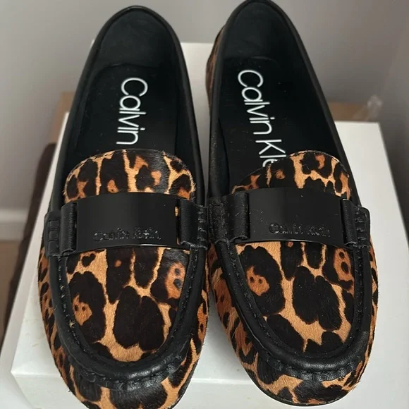 Calvin Klein Women's Leopard Print Loafers, BNWOT, no dust bags, comes with box - Picture 12 of 12